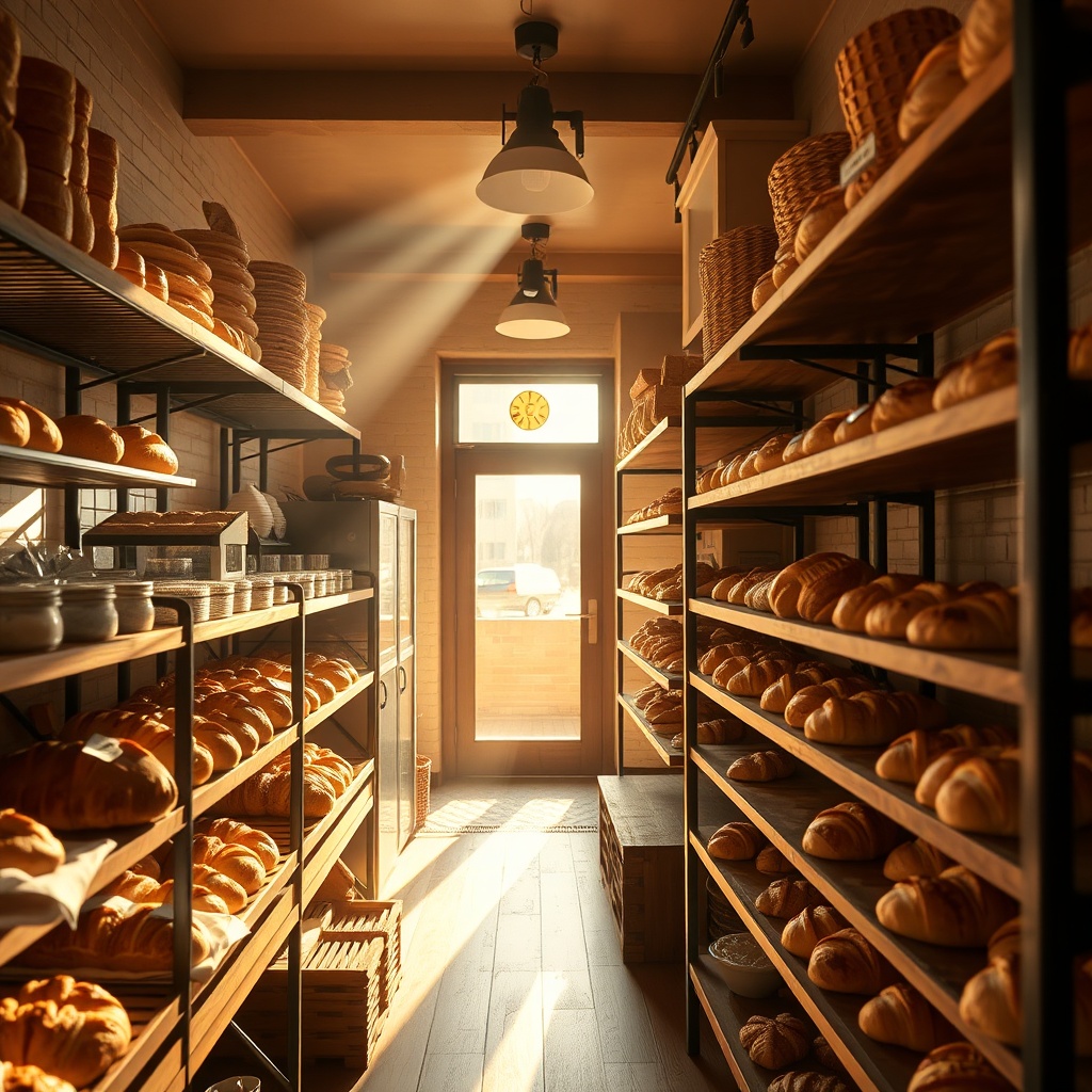 Wild meadow at golden hour